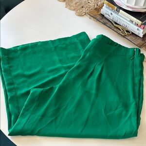 Wide Legged Green Pants
